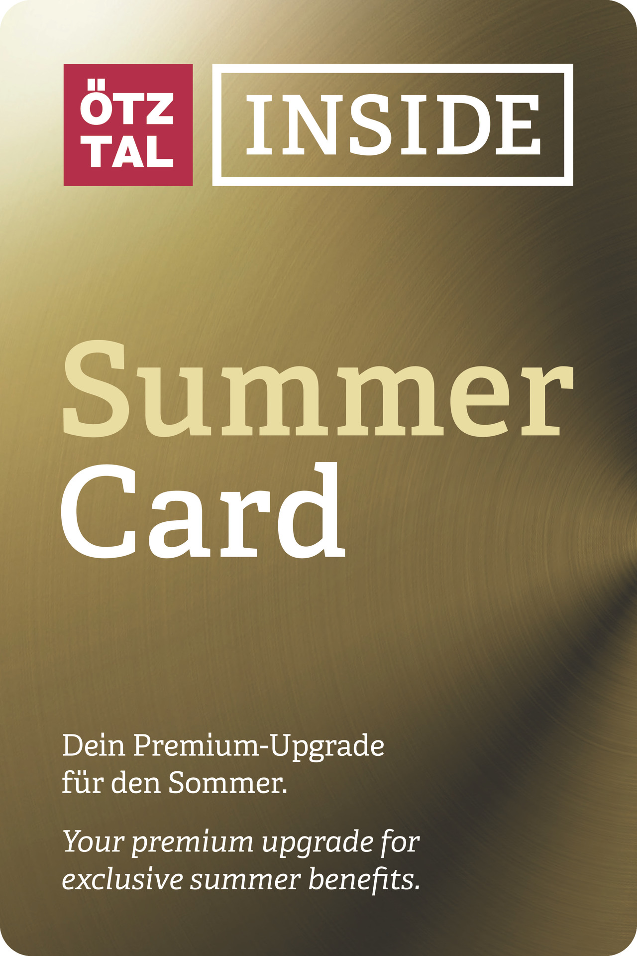 Ötztal Inside Summer Card im Apart Rauch